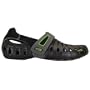 Men's Propet Voyager Sandals Black / Lime, BLK/LIME, 10