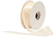 Offray Single Face Satin Craft 1-1 2-Inch by 50-Yard Ribbon Spool, Ivory