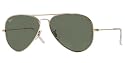RAY BAN RB 3025 RB3025 L0205 ARISTA METAL GREEN LENS AVIATOR SUNGLASSES SHADES-58mm