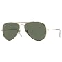 RAY BAN 3025 LARGE METAL L0205 GOLD AVIATOR SUNGLASSES