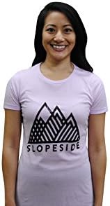 Snowboarding // Skiing 'Slopeside' Shirt - Ski Snowboard Women's Laid Back Lavender T-shirt (X-Large)