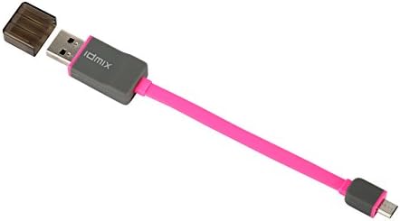 Idmix® L04 3-in-1 IDMIX Combo Kit -Micro USB Charging Cable Sync Cord and Card Slot for Samsung Galaxy Note 4 /HTC One M8 --Hot Pink