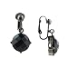 Vintage Inspired Black Clip Earrings