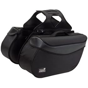 Tourmaster Nylon Cruiser II Slant Saddlebag Black Large
