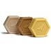 Pre de Provence Trio of Hexagon Shaped Honey Soaps : Pollen - Rosemary - Lavender 3 x 100g