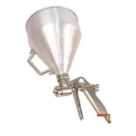 Pro-Grade Air Texture Spray Gun - Large Capacity Aluminum Hopper by CMT Industrial