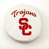 USC Trojans White Tire Cover, Small