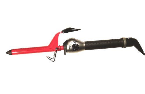 BaByliss Pro BABTM5058S TT Tourmaline 500-Watt Spring Curling Iron, Red/Black, 0.63 Inch On Sale