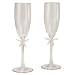 Kitchen & Housewares : Beach Collection Flutes - White