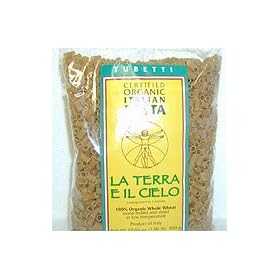 La Terra Il Cielo Organic -Whole wheat pasta Tubettini 1lb.
