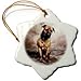Bullmastiff - 3 Inch Snowflake Porcelain Ornament