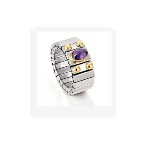Nomination Damen-Ring Mittel Mit Facettiertem Zirkon Violett Ring gr&ouml;&szlig;e variabel 041521/00 Preisvergleich