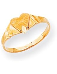 14k Gold Childrens Signet Ring