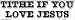 Tithe if you love Jesus bumper sticker
