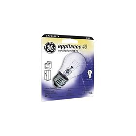 GE Lamps 15206 40-Watt Appliance Light A15 1CD Light Bulb