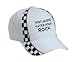 Portuguese Water Dogs Rock Adult White Racing Checker Hat / Cap