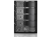 iStarUSA v7AGE420-ES 4-Bay Trayless eSATA RAID Box External Hard Drive Enclosure - Black