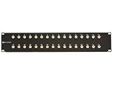 32 Port Fully Loaded F-Type Coaxial Patch Panel - 2U
