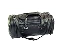 Black Leather U-shaped Duffel
