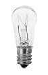 Eiko 40784 - 6S6/12V - 6 Watt S-6 Incandescent Light Bulb, Candelabra Base, 12 Volts