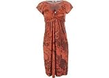 Misses Oneworld Short Sleeve Rust Sublimation