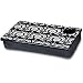 Black and White Lap Desk Portable Tray w/ Cup Holder in Florence by Room It UP