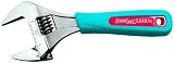Channellock 6WCB WideAzz Adjustable Wrench with Code Blue Grips, Over 1-1/2-Inch Opening 6-Inch Overall Length