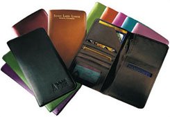 Andrew Philips Leather Airline Ticket & Passport Case