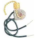 Westinghouse 77023 - Fan Light Switch 77023-15 with Brass Finish Pull Chain