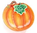 Thanksgiving/Fall Pumpkin Shape Dip And Chip Set For Holiday Serving And Decor