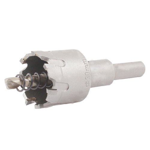 Triangle Shank 6mm Twist Drill Bit 30mm Dia Stainless Steel Hole Saw Cutter