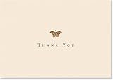 Gold Butterfly: Thank You Notes (Note Card Series)