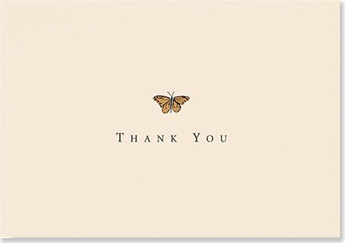 Childrens Toyshop  Books : Gold Butterfly: Thank You Notes (Note Card Series)