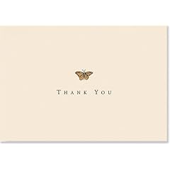 Gold Butterfly: Thank You Notes (Note Card Series)