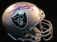 Signed Woodson, Charles (Oakland Raiders) Authentic Raiders Mini Helmet