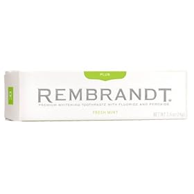 Rembrandt Plus Premium WhiteningToothpaste with Peroxide, Fresh Mint, 2.6 oz