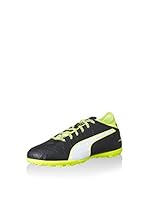 Puma Zapatillas de fútbol Evotouch 3 Tt Jr (Negro / Lima / Blanco)