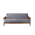 Sure Fit Soft Suede Futon Slipcover - Smoke Blue