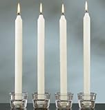 White Taper Candles 3.3/4 Inch Burn 3 Hours Set of 12