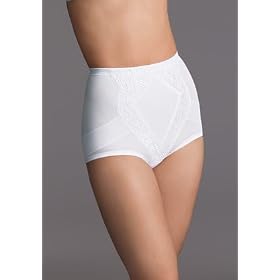 Flexees Womens Instant Slimmer Lace Trim Brief #5354 Flexees Women's Instant Slimmer Lace Trim Brief #5354