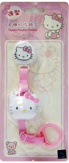 Hello Kitty Baby Pacifier Leash Holder Strap with Cover (No Metal Clips for Safety)
