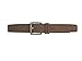 Men's Brown Double Topstitched Roller Buckle Belt, Light Brown+34