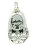  : 14k White Gold Baby Shoe Charm