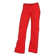 Red Low Rise Flared Comfortable girls and womens jersey louge pajama or sports pants.