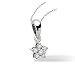 1/10ct tw Cluster Pendant with Chain