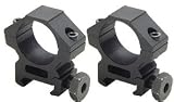Leapers Accushot Premium 1 Rings, Low, Weaver Mount, See-Thru