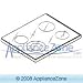 Stove/Oven/Range Glass Maintop - WB57K5332