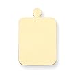 14K Gold Rectangle Stamping Disc