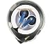 Water-Resistant Stereo Earbuds with Twin XBS Ports in Blue