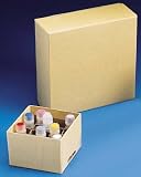 Nunc Polyethylene-Coated Chipboard Storage Boxes, Brown, 25-cells, For 1.0 to 1.8mL CryoTube vials
